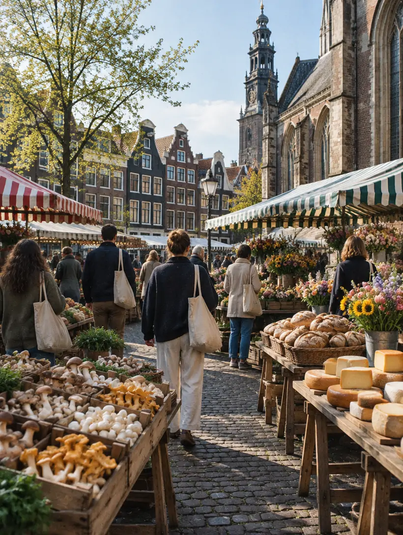 Noordermarkt, market in Jordaan, Amsterdam