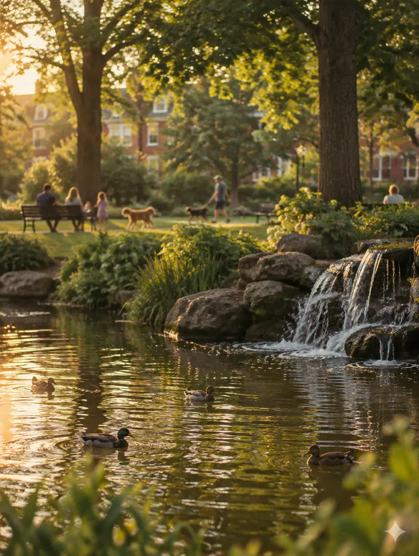Sarphatipark, outdoors in De Pijp, Amsterdam